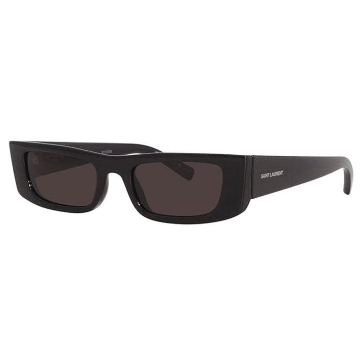 Saint Laurent Sunglasses Rectangle Full Rim, Black Frame and Black Lens SL553001