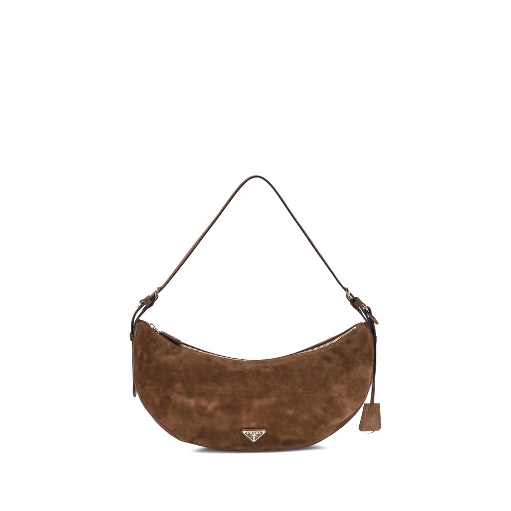 【VIP価格】PRADA Demi-Lune Shoulder Bag Natural Prada Demi-lune Large Leather Shoulder Bag | PRADA