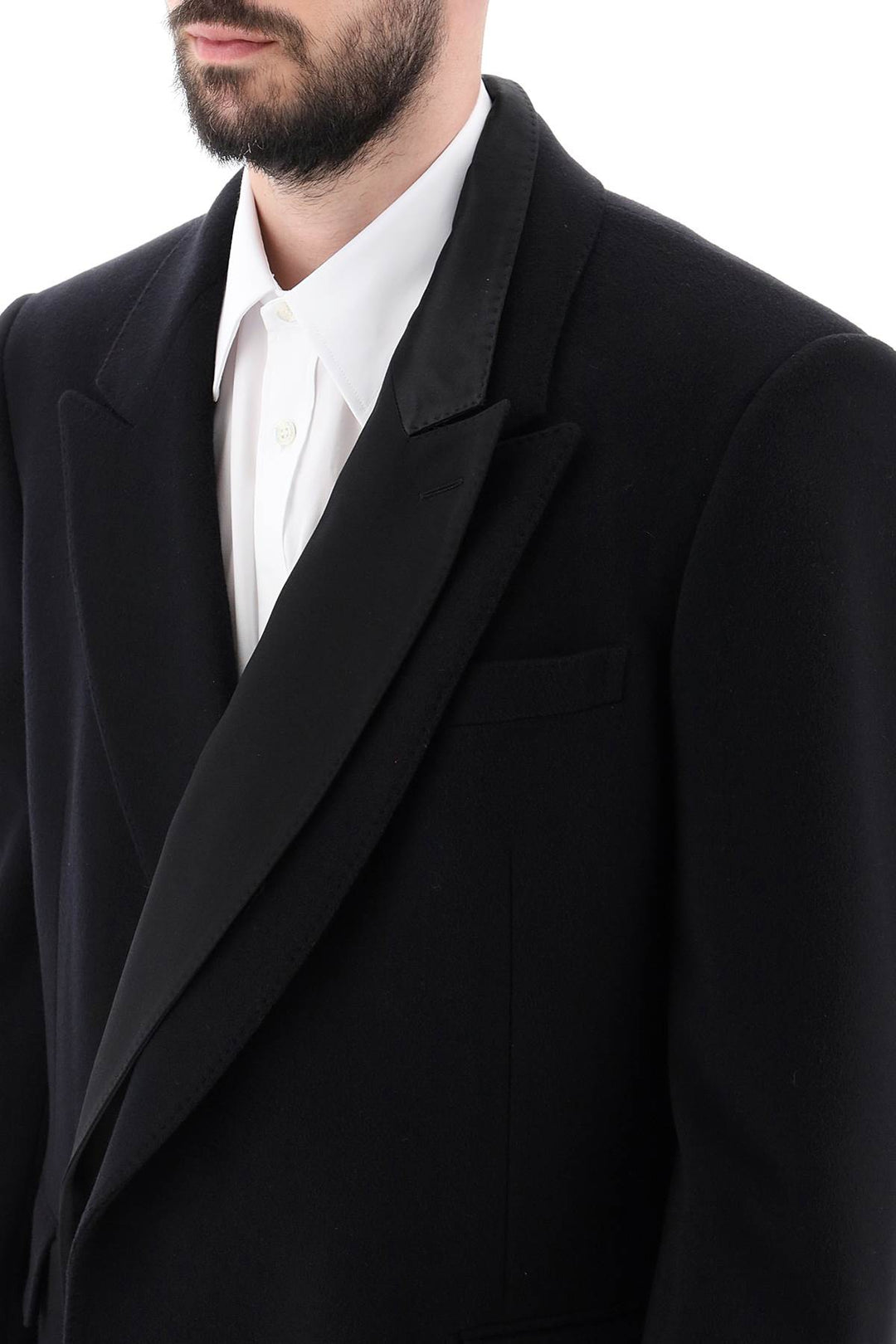 Alexander Mcqueen Trompe L'oeil Double-Breasted Coat