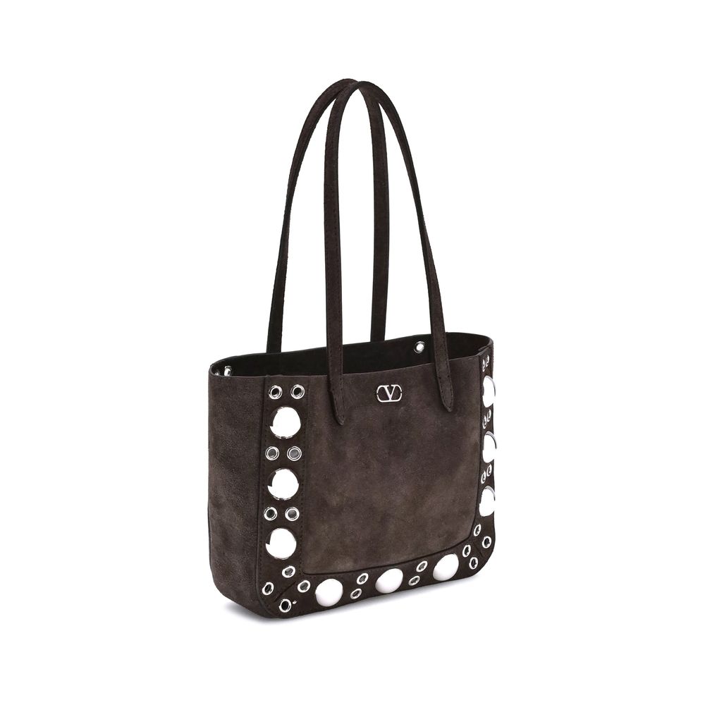 【VIP価格】VALENTINO Suede Nellcote Tote Bag Valentino Garavani Nellcote Studded Suede Tote Bag | Neiman
