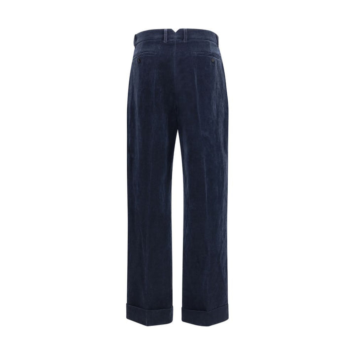 Valentino Blue Cotton Pants