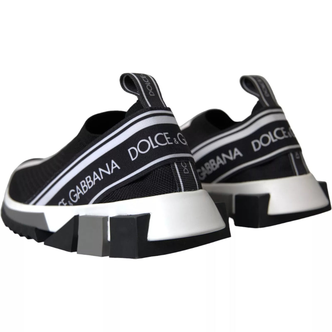 Dolce &amp; Gabbana Sample Sale Dolce &amp; Gabbana Black White Slip On Sorrento Sneakers Shoes - | Designer outlet