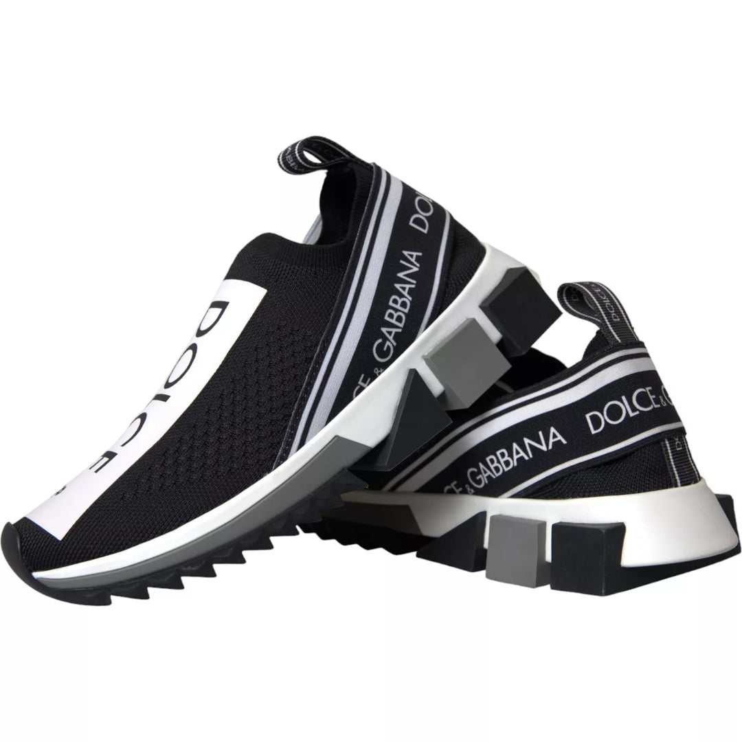 Dolce &amp; Gabbana Sample Sale Dolce &amp; Gabbana Black White Slip On Sorrento Sneakers Shoes - | Designer outlet