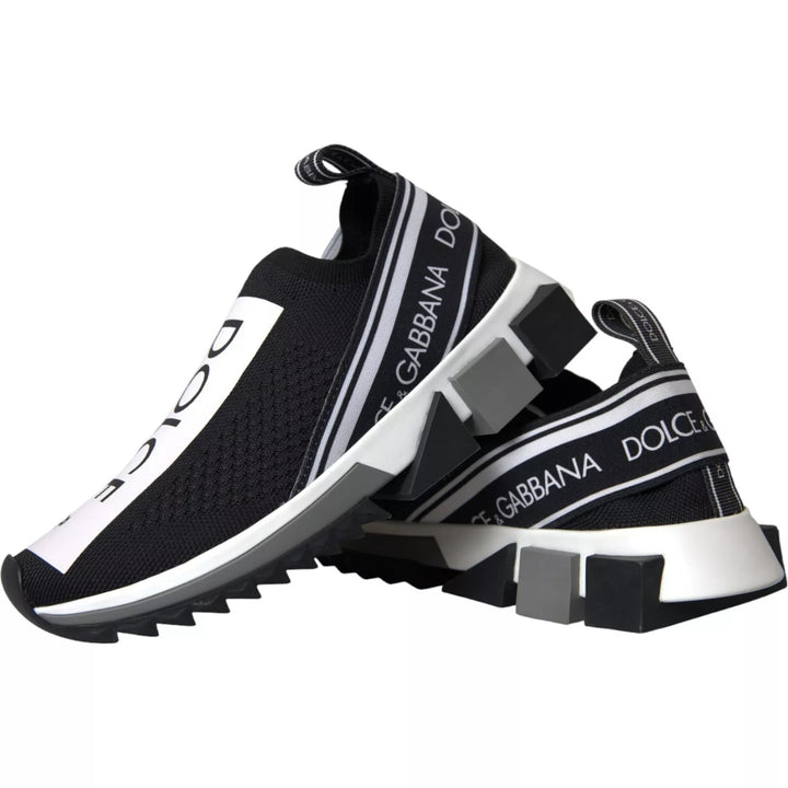 Dolce &amp; Gabbana Sample Sale Dolce &amp; Gabbana Black White Slip On Sorrento Sneakers Shoes - | Designer outlet