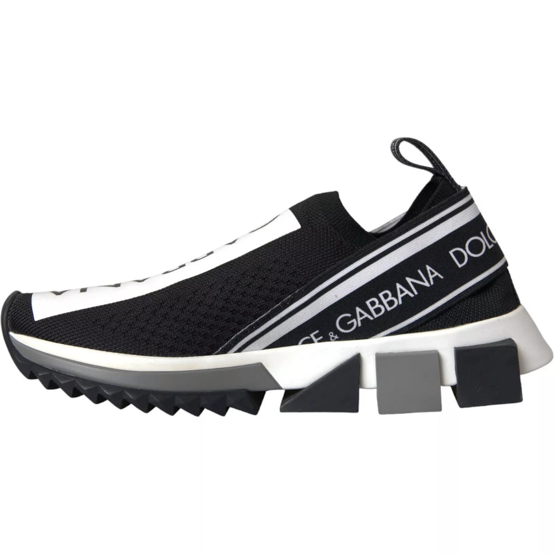Dolce &amp; Gabbana Sample Sale Dolce &amp; Gabbana Black White Slip On Sorrento Sneakers Shoes - | Designer outlet