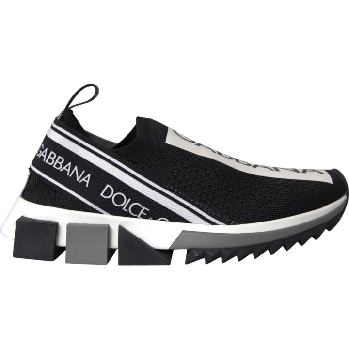 Dolce &amp; Gabbana Sample Sale Dolce &amp; Gabbana Black White Slip On Sorrento Sneakers Shoes - | Designer outlet
