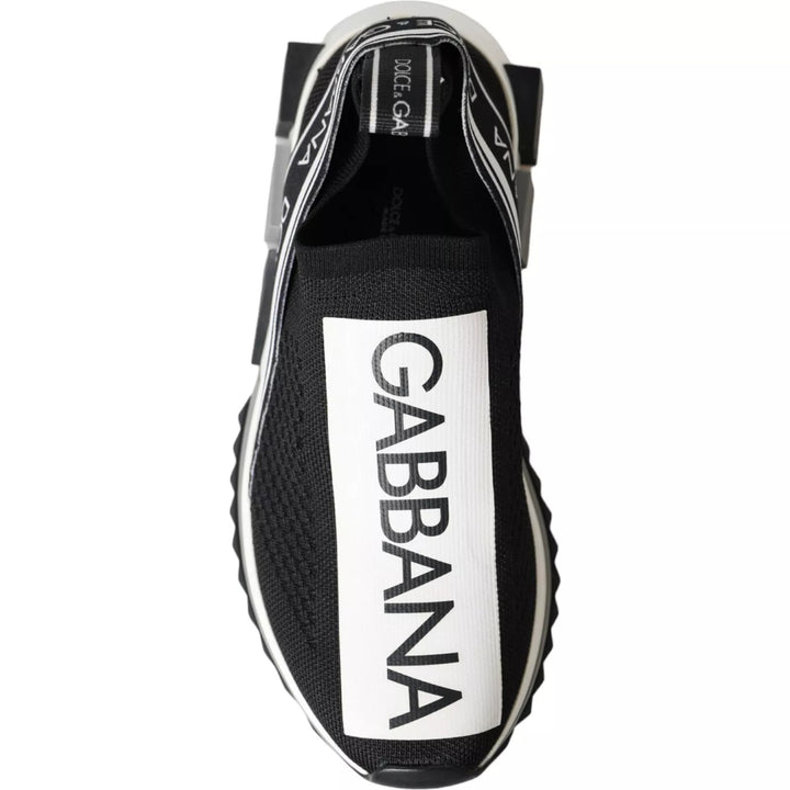 Dolce &amp; Gabbana Sample Sale Dolce &amp; Gabbana Black White Slip On Sorrento Sneakers Shoes - | Designer outlet