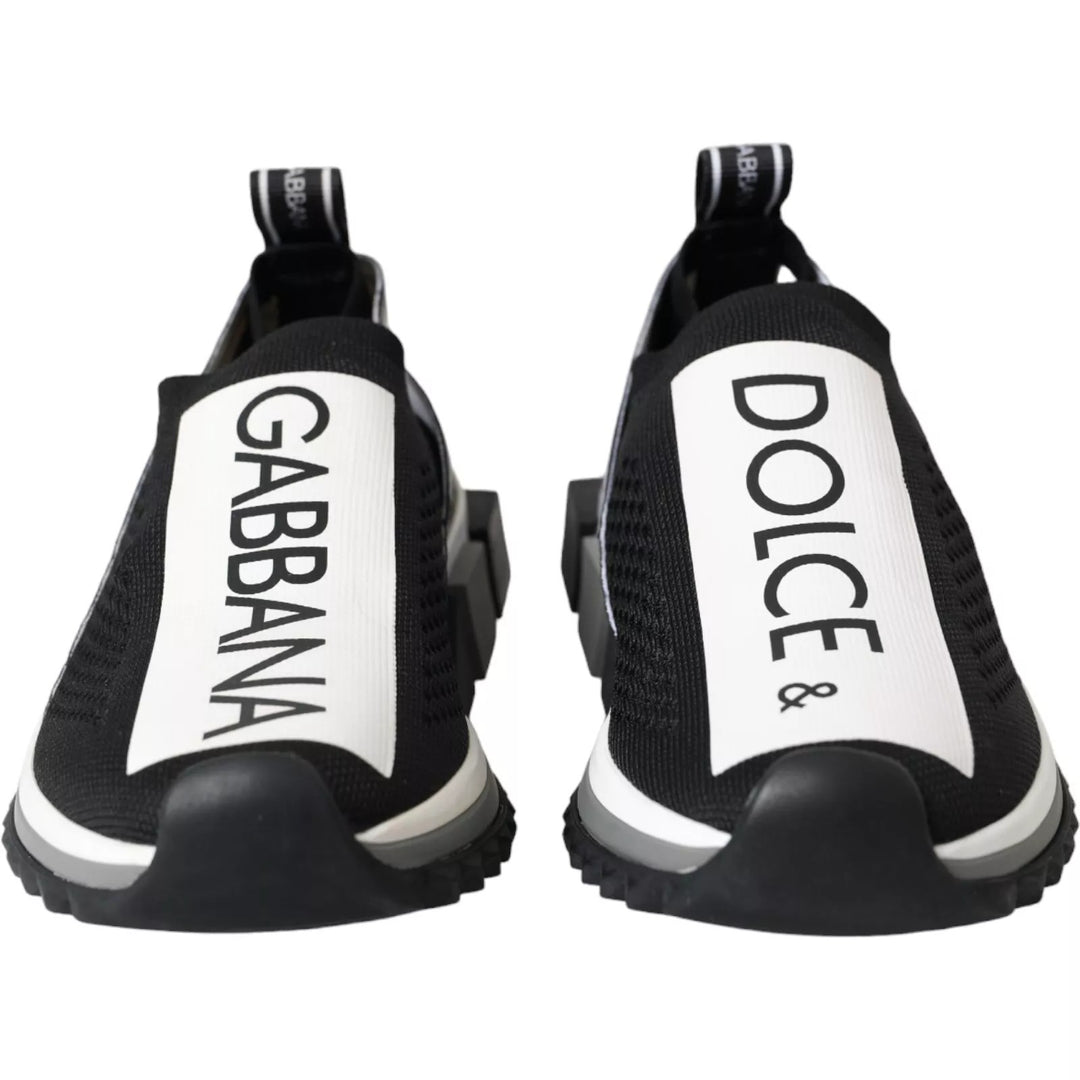 Dolce &amp; Gabbana Sample Sale Dolce &amp; Gabbana Black White Slip On Sorrento Sneakers Shoes - | Designer outlet