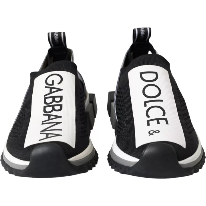 Dolce &amp; Gabbana Sample Sale Dolce &amp; Gabbana Black White Slip On Sorrento Sneakers Shoes - | Designer outlet
