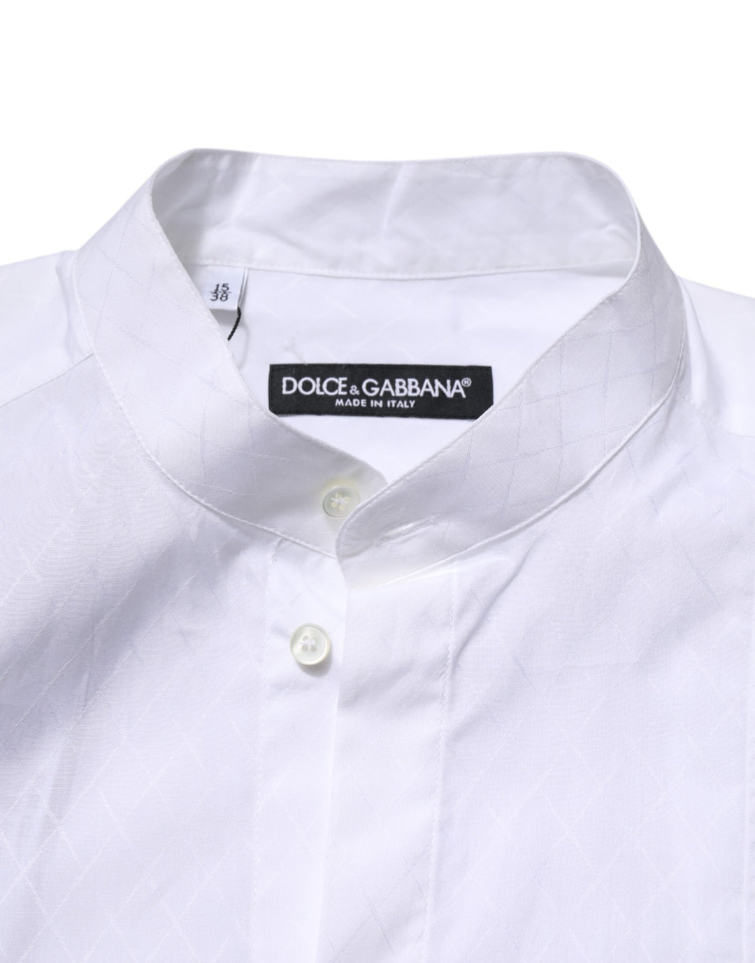 Dolce & Gabbana White Cotton Slim Long Sleeves Formal Shirt by Dolce & Gabbana outlet now on sale