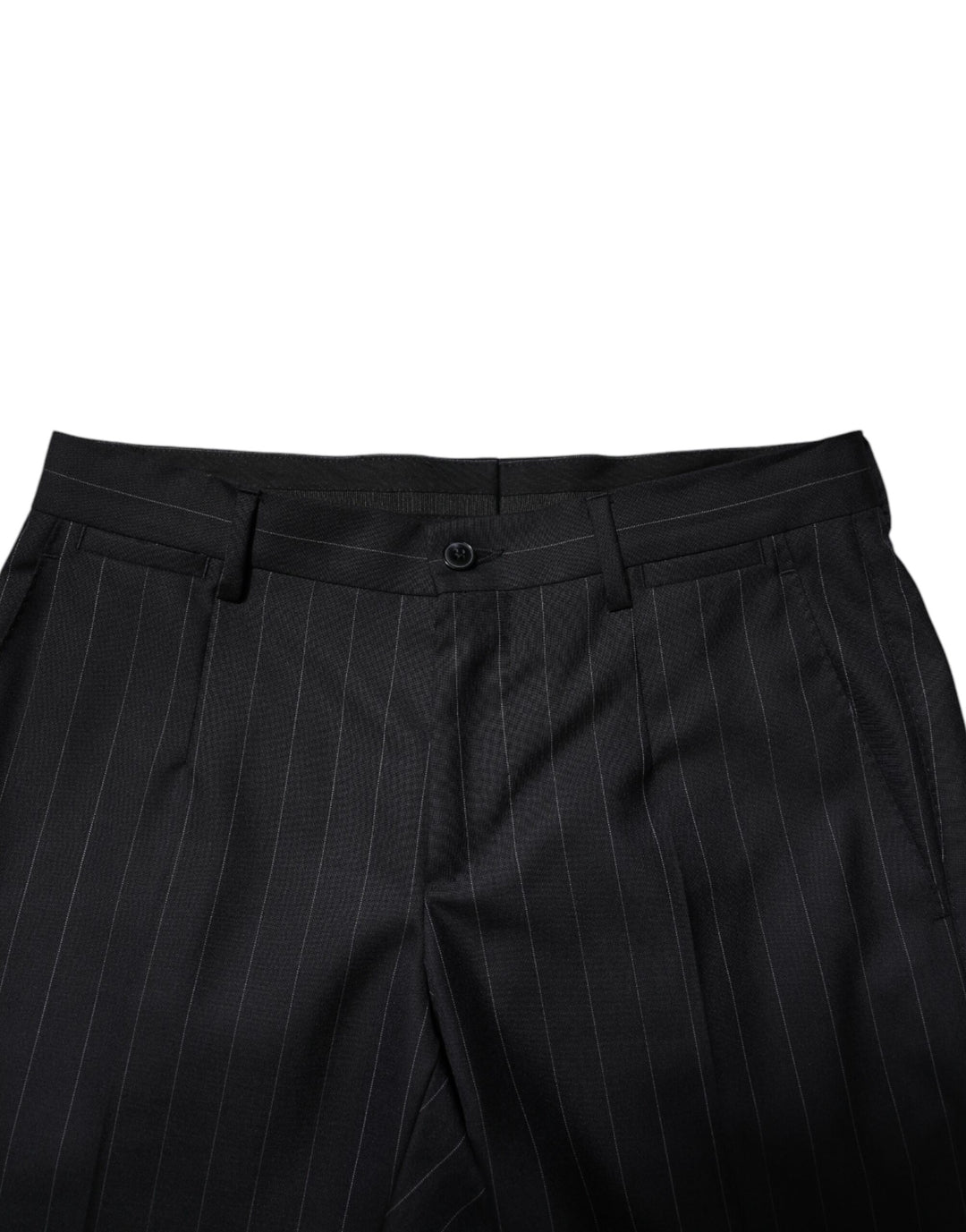 Dolce &amp; Gabbana Sample Sale Dolce &amp; Gabbana Black Wool Striped Formal Pants - | Designer outlet