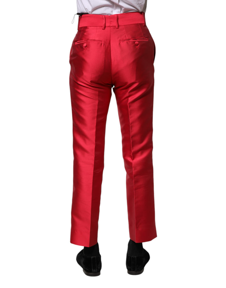 Dolce &amp; Gabbana Sample Sale Dolce &amp; Gabbana Red Polyester Cropped Dress Pants - | Designer outlet