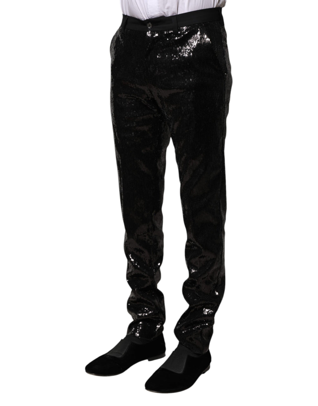 Dolce &amp; Gabbana Black Sequined Embellishment Pants by Dolce &amp; Gabbana outlet now on sale