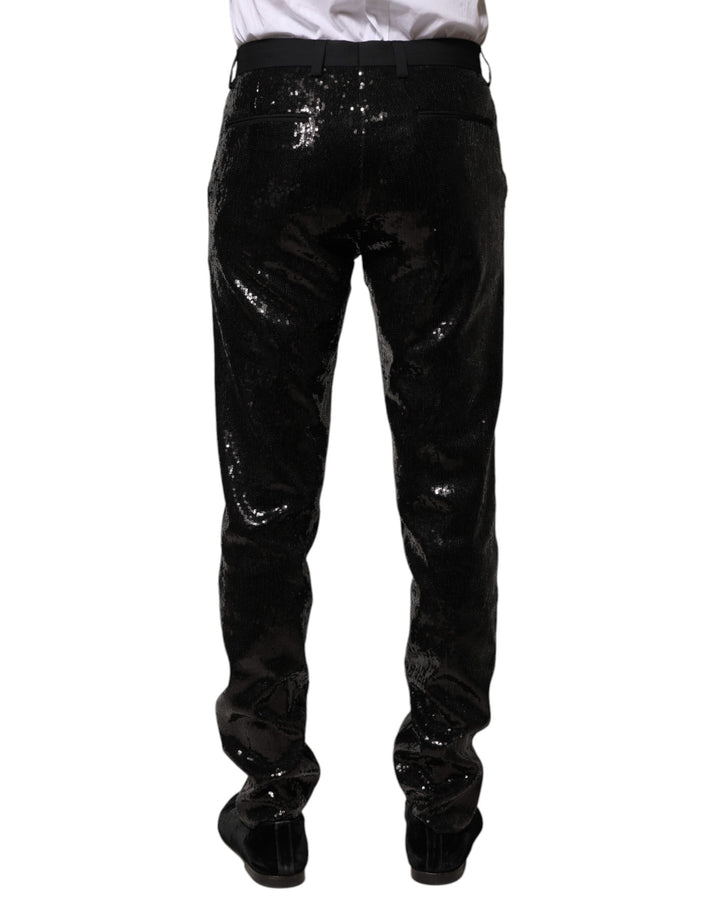 Dolce &amp; Gabbana Black Sequined Embellishment Pants by Dolce &amp; Gabbana outlet now on sale