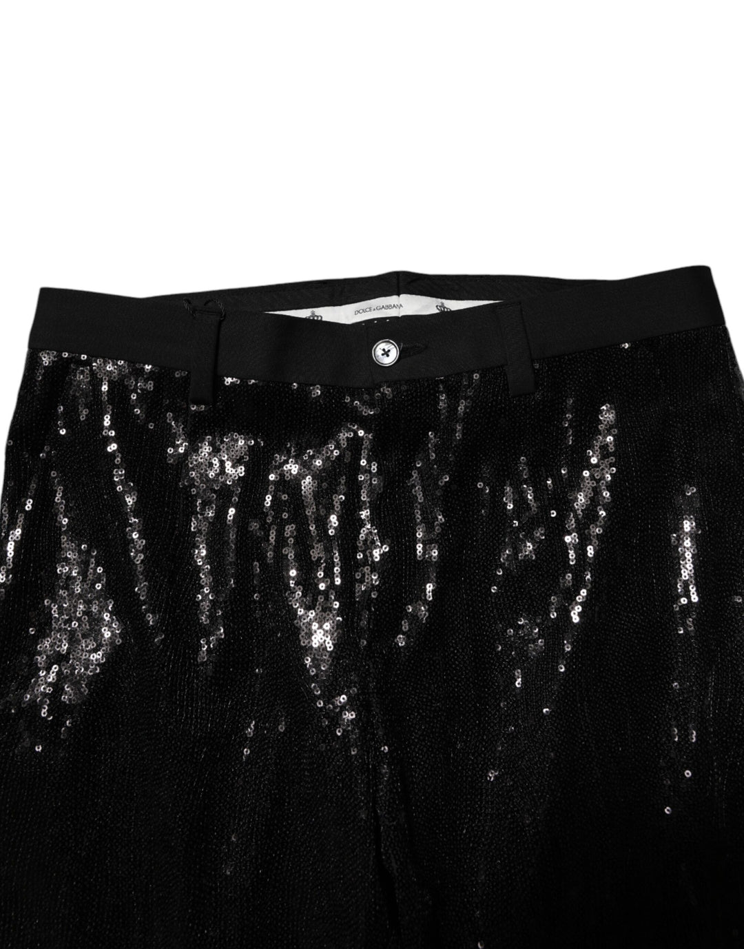 Dolce &amp; Gabbana Black Sequined Embellishment Pants by Dolce &amp; Gabbana outlet now on sale