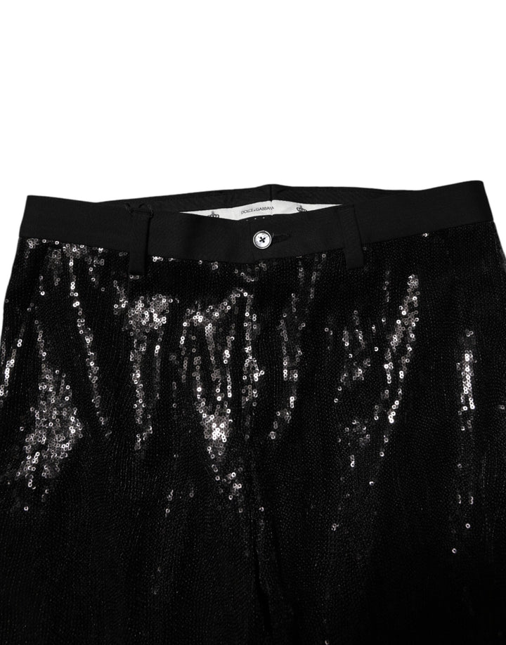 Dolce &amp; Gabbana Black Sequined Embellishment Pants by Dolce &amp; Gabbana outlet now on sale