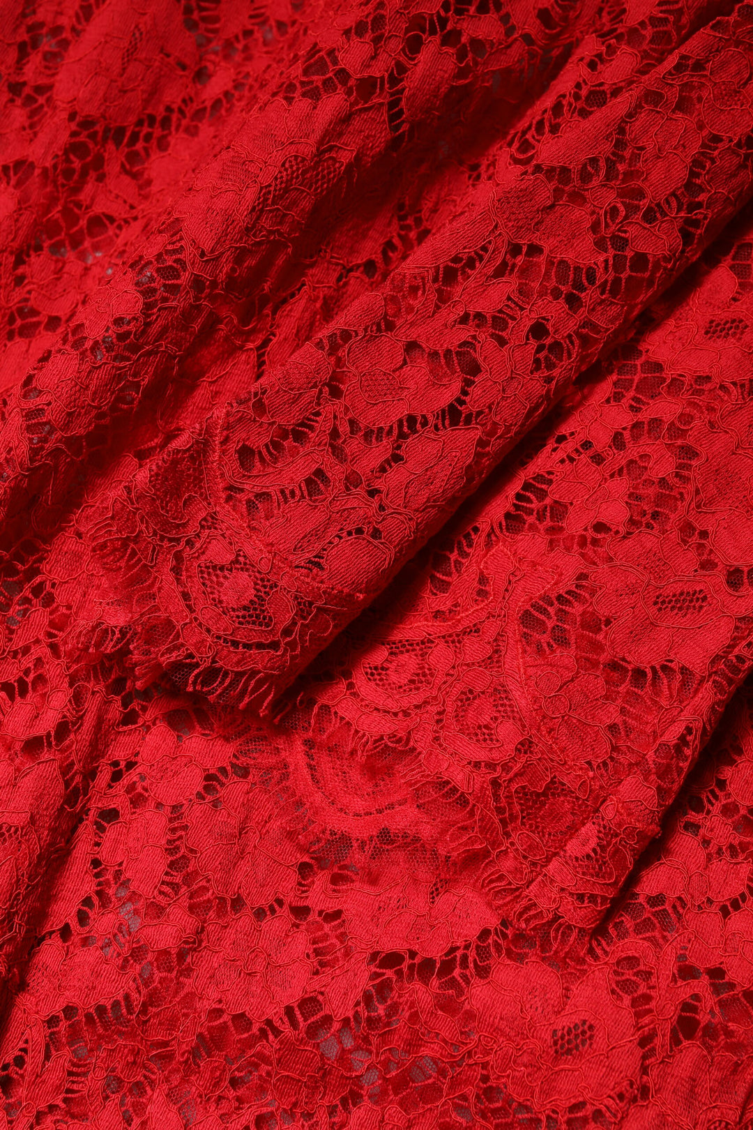 Dolce &amp; Gabbana Sample Sale Dolce &amp; Gabbana Red Floral Lace Rhinestone Embellished Dress - | Designer outlet