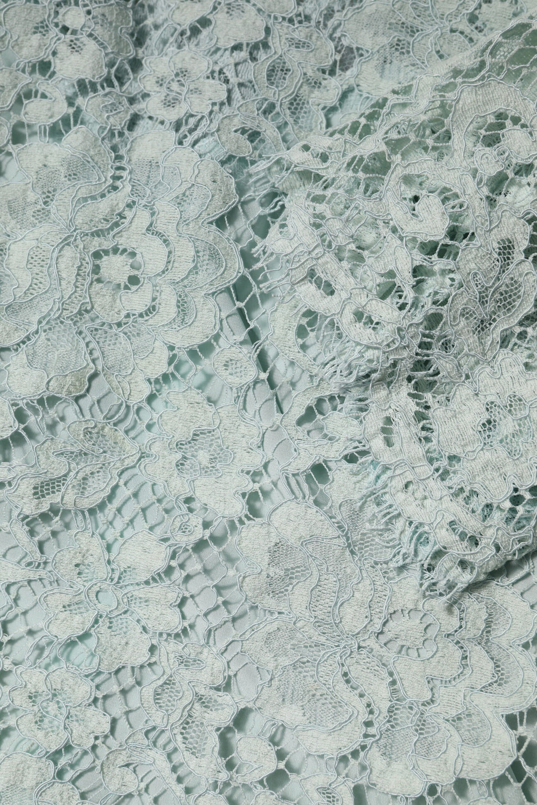 Dolce &amp; Gabbana Sample Sale Dolce &amp; Gabbana Mint Green Floral Lace Cotton Blouse Top - | Designer outlet