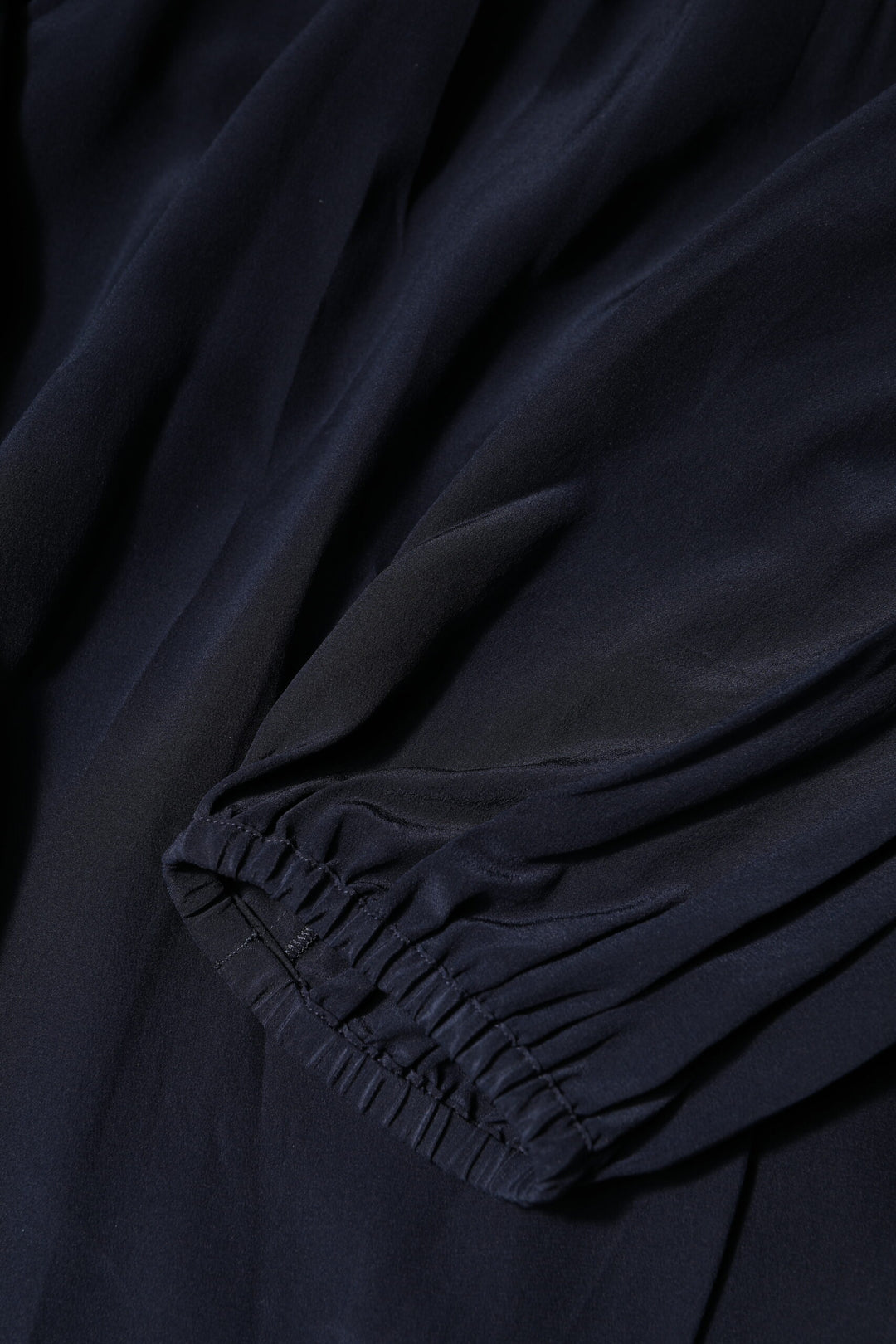 Dolce & Gabbana Sample Sale Dolce & Gabbana Blue Silk Mock Neck Long Sleeves Blouse Top - | Designer outlet