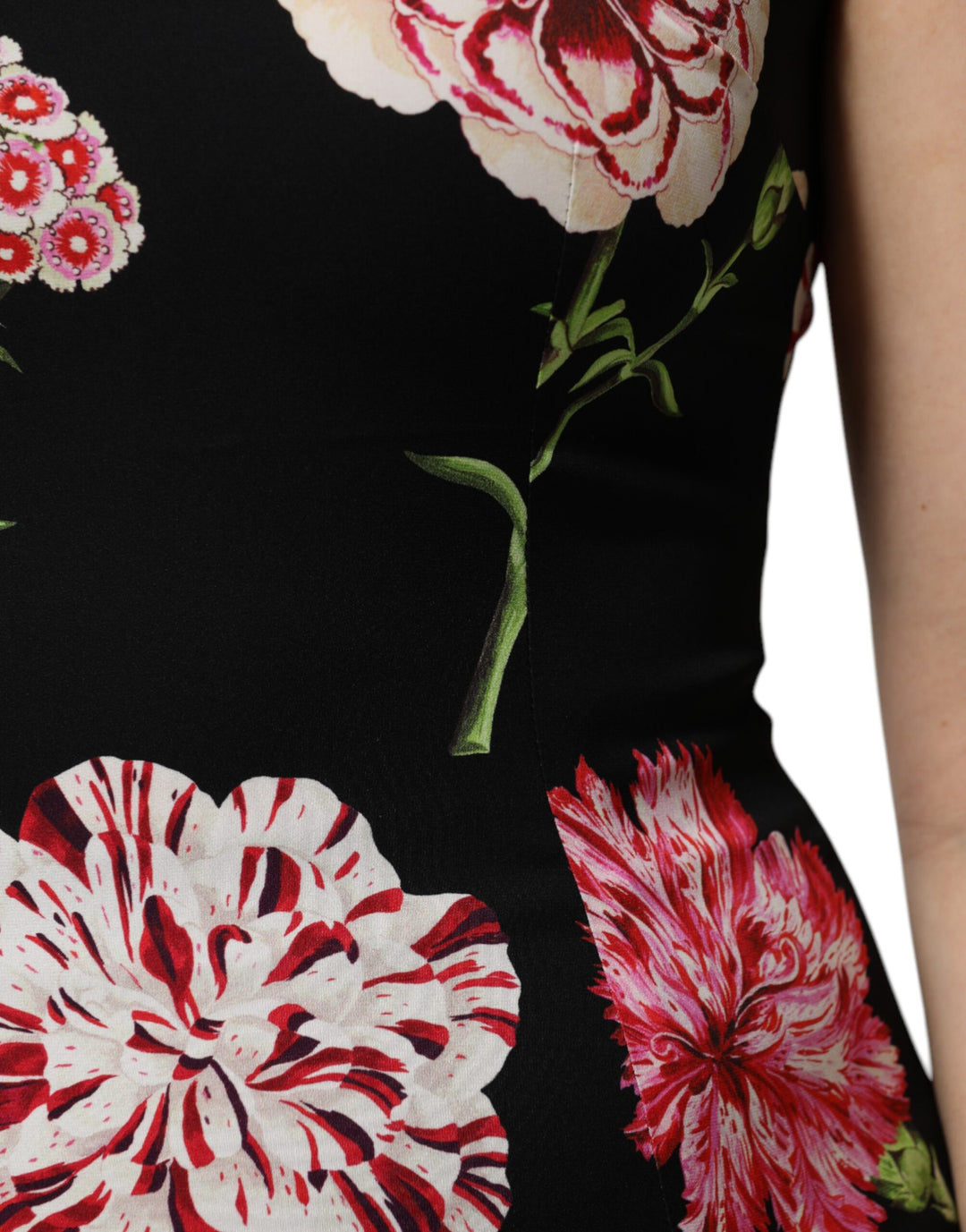 Dolce &amp; Gabbana Sample Sale Dolce &amp; Gabbana Black Floral Print Sleeveless Tank Blouse Top - | Designer outlet