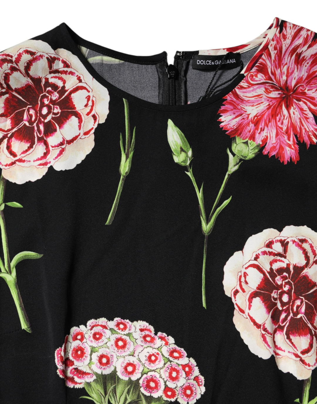 Dolce &amp; Gabbana Sample Sale Dolce &amp; Gabbana Black Floral Print Sleeveless Tank Blouse Top - | Designer outlet