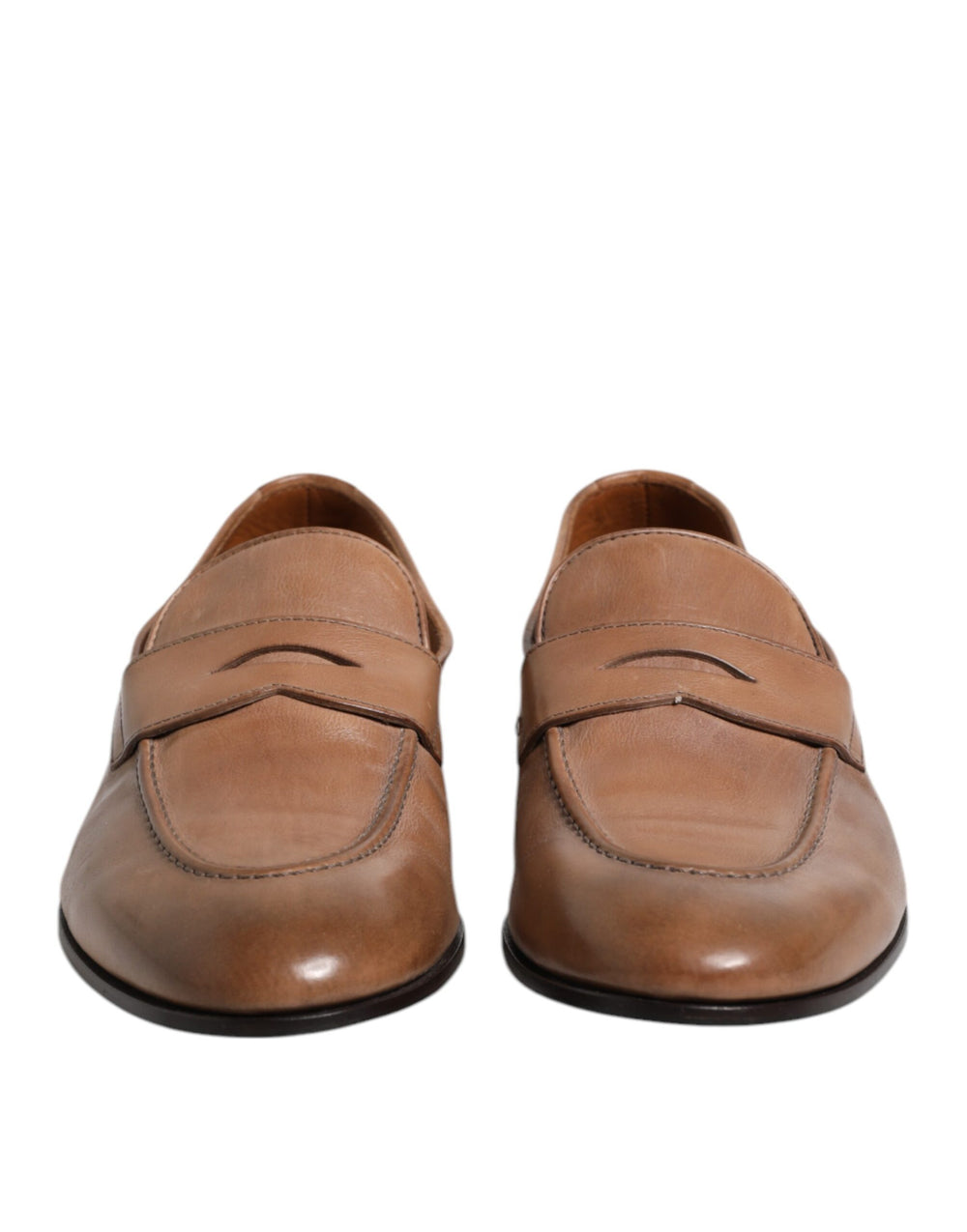 Brunello Cucinelli Brown Leather Loafer Dress Formal Shoes by Brunello Cucinelli outlet now on sale