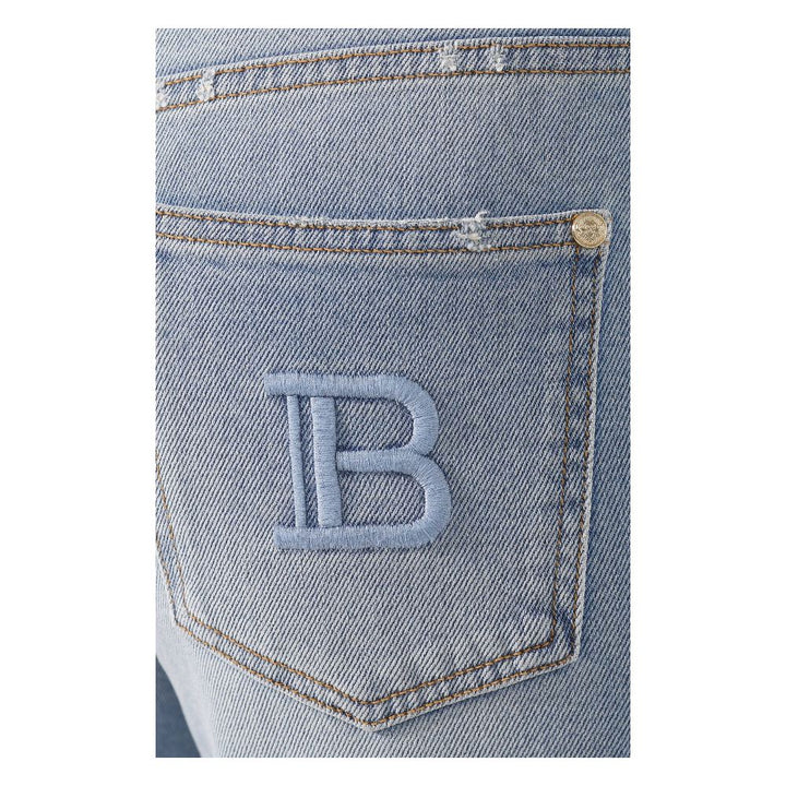 Balmain Blue Cotton Women's Jeans
