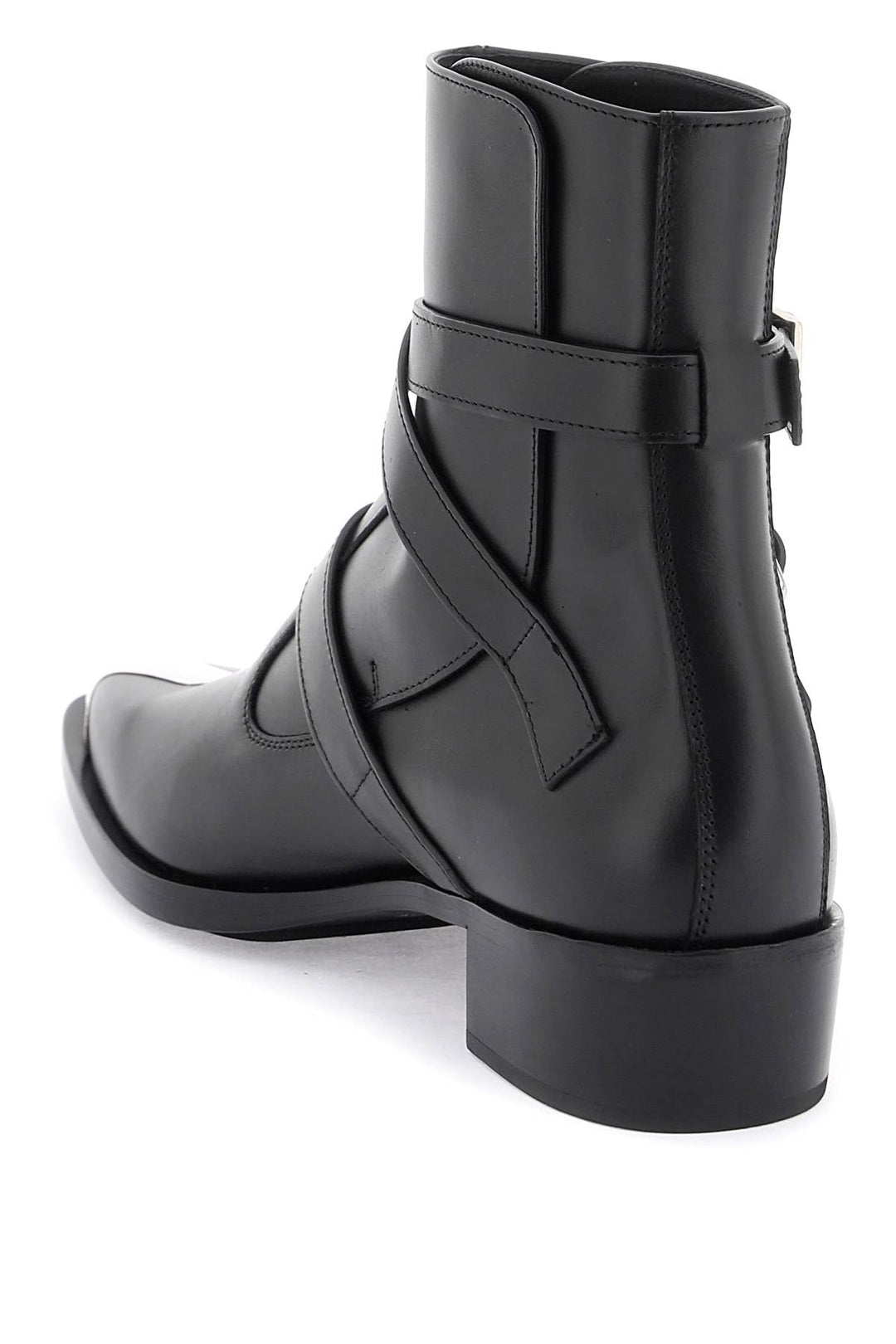 Alexander Mcqueen 'punk' Boots With Three Buckles