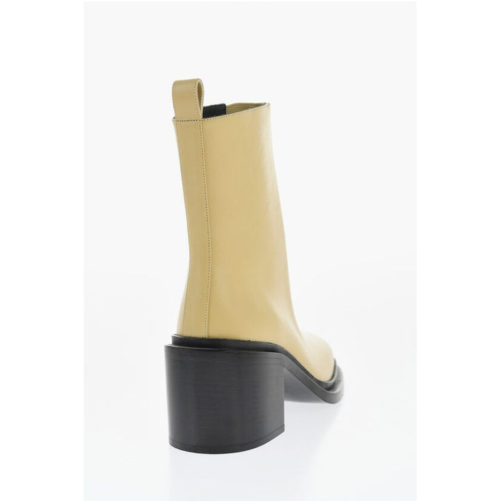 Jil Sander Leather ROYAL Booties with Elastic Insert 7cm