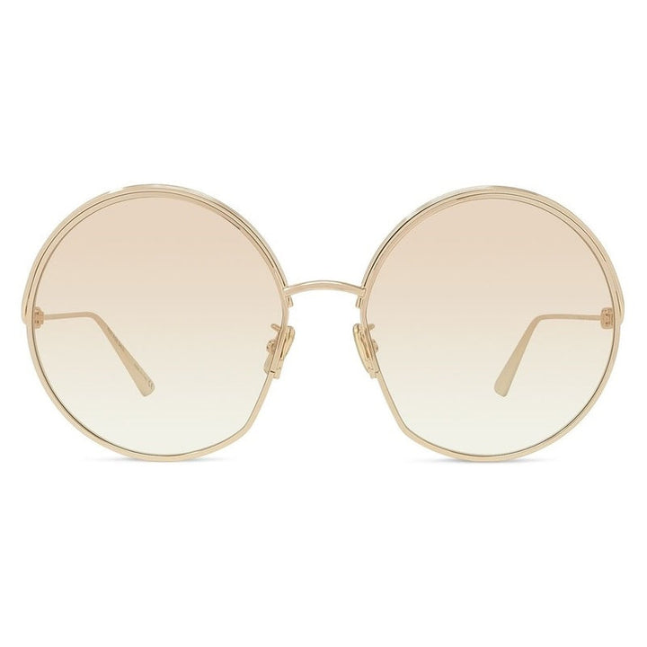 Dior Sunglasses Round Full Rim, Rose Gold Frame and Gradient Brown Lens EVERDIORR1UD0F1