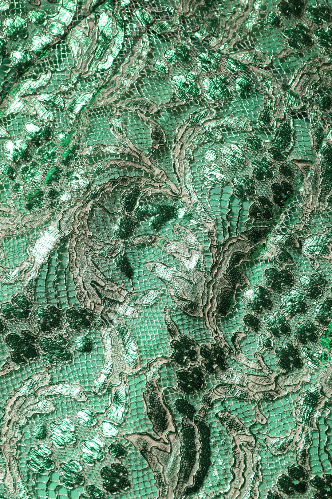 Dolce & Gabbana Green Cotton Floral Lace Sheath Midi Dress Dolce & Gabbana Green Cotton Floral Lace Sheath Midi Dress