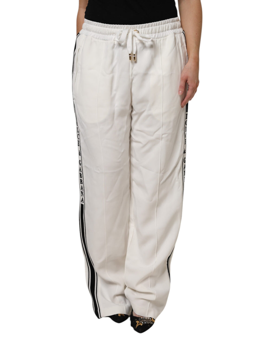 Dolce &amp; Gabbana Sample Sale Dolce &amp; Gabbana White Jogger Sweatpants Pants - | Designer outlet