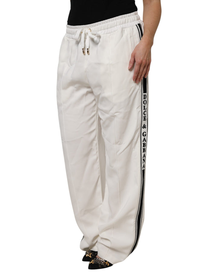 Dolce &amp; Gabbana Sample Sale Dolce &amp; Gabbana White Jogger Sweatpants Pants - | Designer outlet
