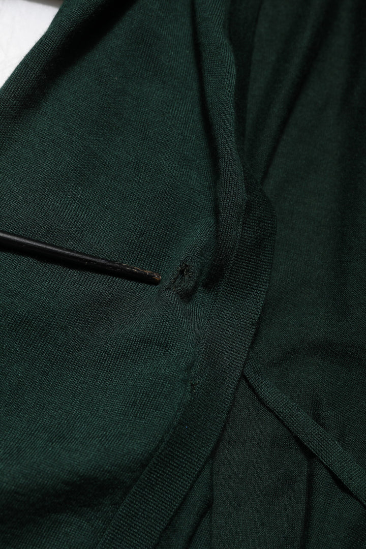Dolce &amp; Gabbana Dark Green Cashmere Silk Cardigan Sweater by Dolce &amp; Gabbana outlet now on sale