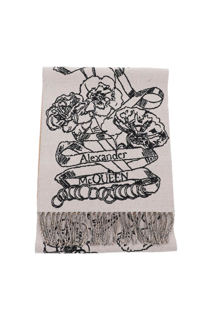 Alexander Mcqueen Wool Reversibile Scarf