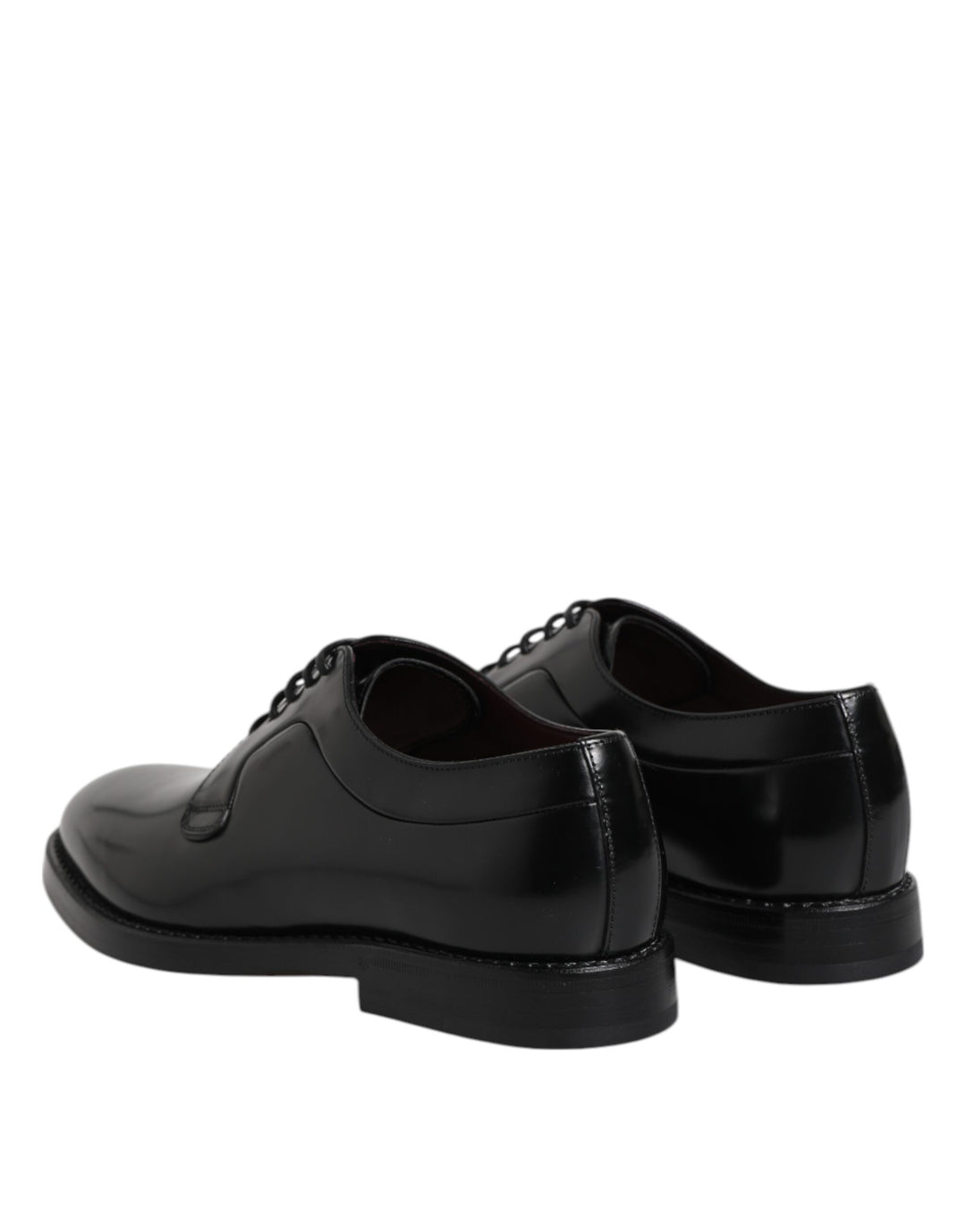 Dolce & Gabbana Black Leather Lace Up Derby Dress Formal Shoes