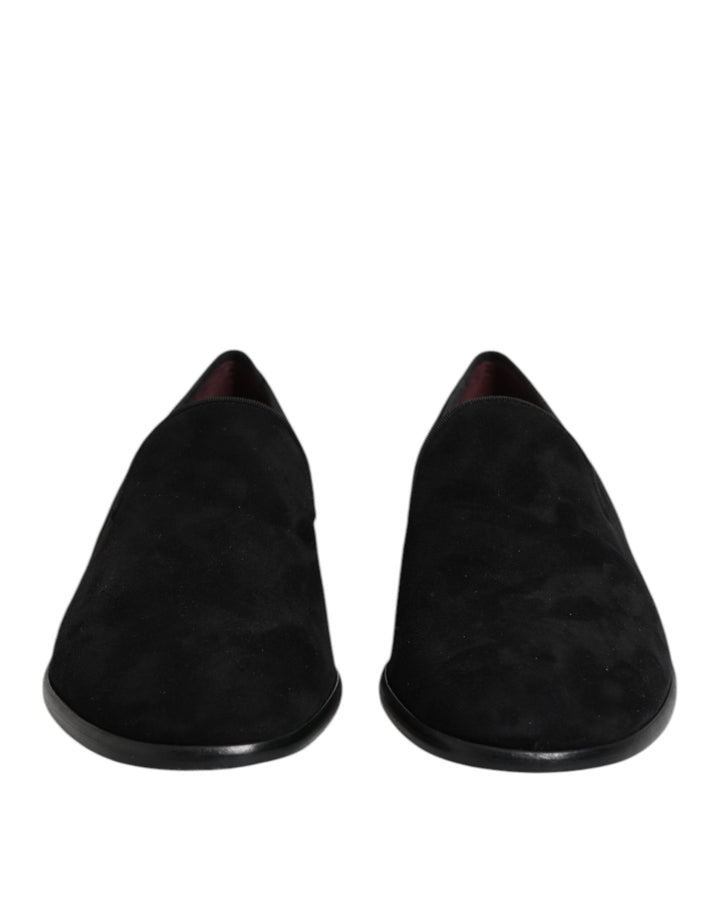 Dolce &amp; Gabbana Sample Sale Dolce &amp; Gabbana Black Suede Slip On Loafers Formal Shoes - | Designer outlet