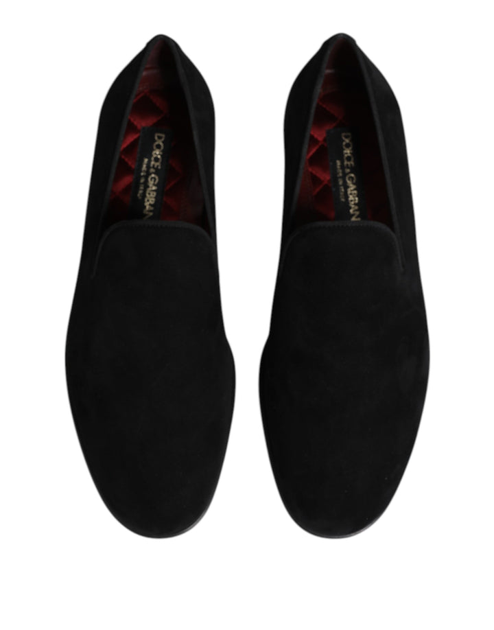 Dolce &amp; Gabbana Sample Sale Dolce &amp; Gabbana Black Suede Slip On Loafers Formal Shoes - | Designer outlet