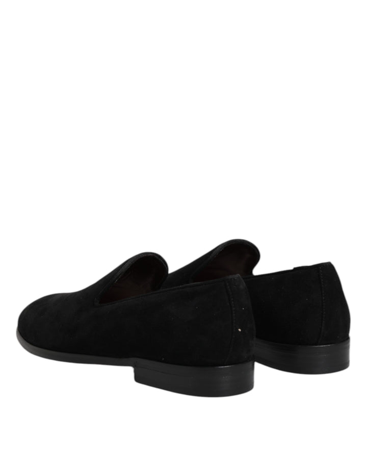 Dolce &amp; Gabbana Sample Sale Dolce &amp; Gabbana Black Suede Slip On Loafers Formal Shoes - | Designer outlet