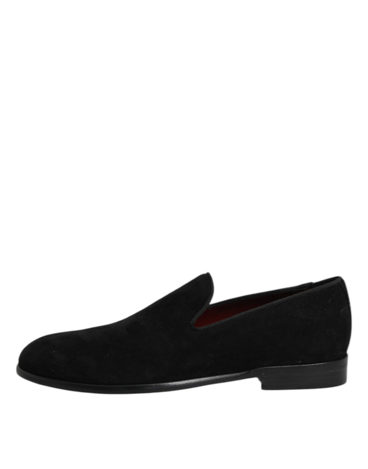 Dolce &amp; Gabbana Sample Sale Dolce &amp; Gabbana Black Suede Slip On Loafers Formal Shoes - | Designer outlet