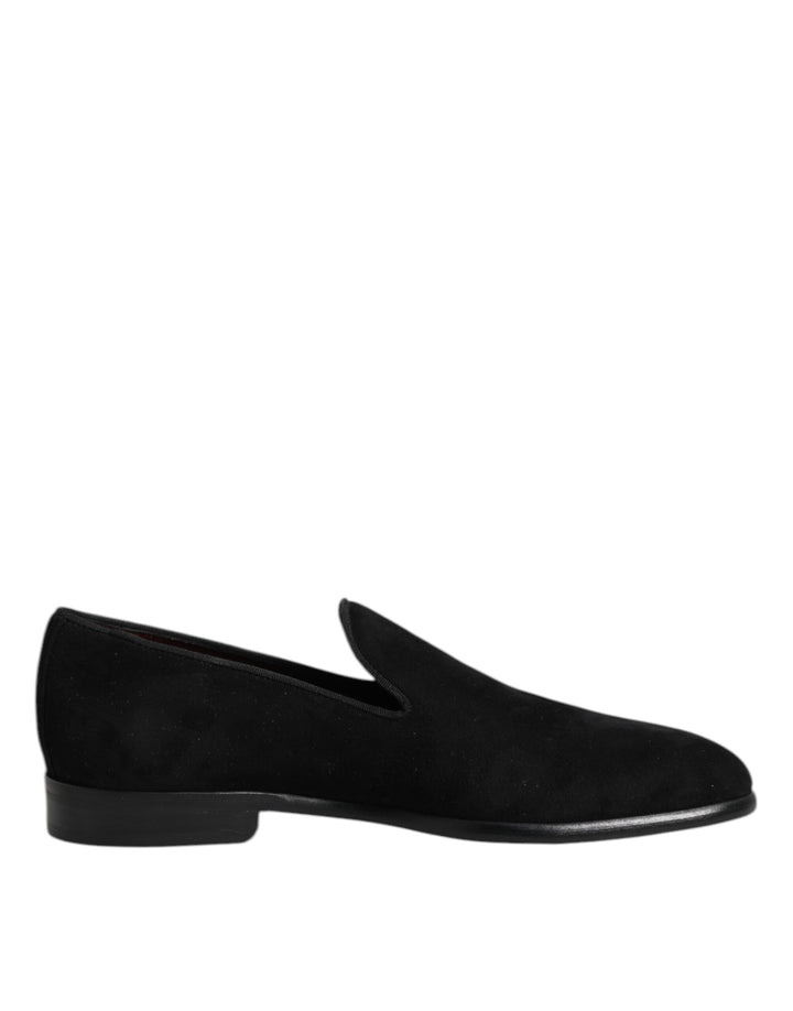 Dolce &amp; Gabbana Sample Sale Dolce &amp; Gabbana Black Suede Slip On Loafers Formal Shoes - | Designer outlet