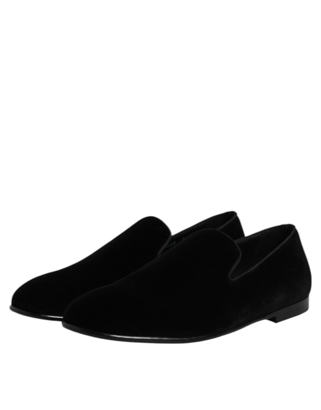 Dolce &amp; Gabbana Sample Sale Dolce &amp; Gabbana Black Velvet Slip On Loafers Formal Shoes - | Designer outlet