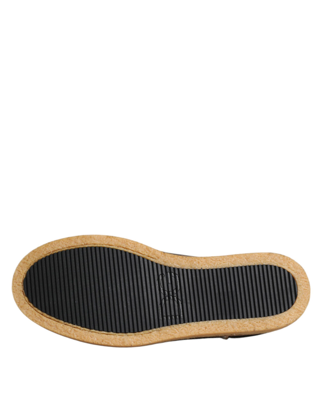 Dolce &amp; Gabbana Sample Sale Dolce &amp; Gabbana Brown White Calfskin Leather Loafers Shoes - | Designer outlet