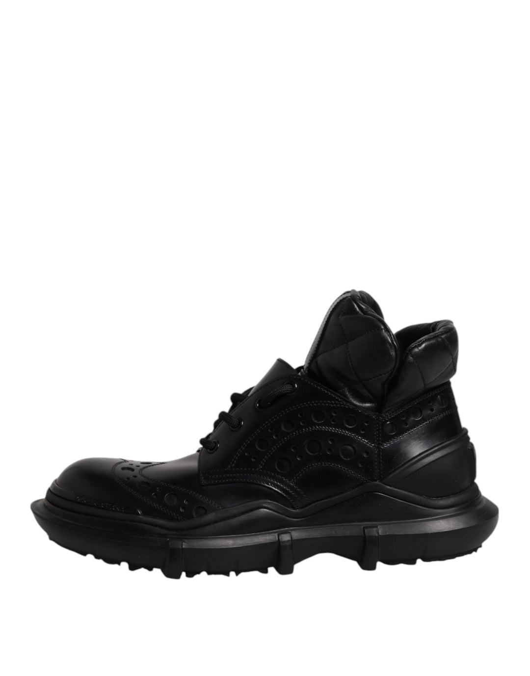 Dolce &amp; Gabbana Sample Sale Dolce &amp; Gabbana Black Leather Casual Mens Ankle Boots Shoes - | Designer outlet