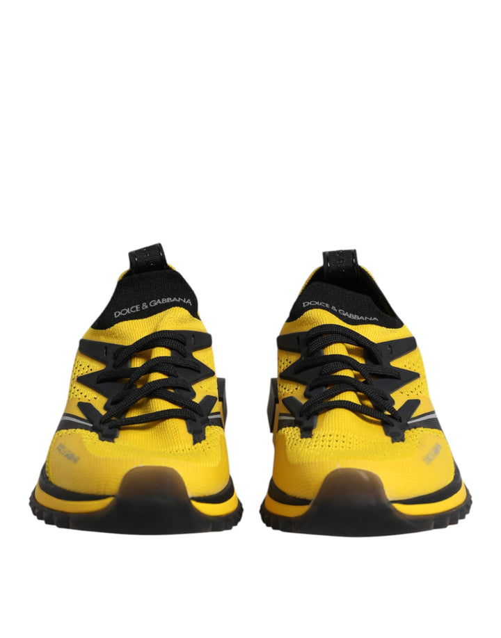 Dolce &amp; Gabbana Sample Sale Dolce &amp; Gabbana Yellow SORRENTO Sport Stretch Sneakers Shoes - | Designer outlet