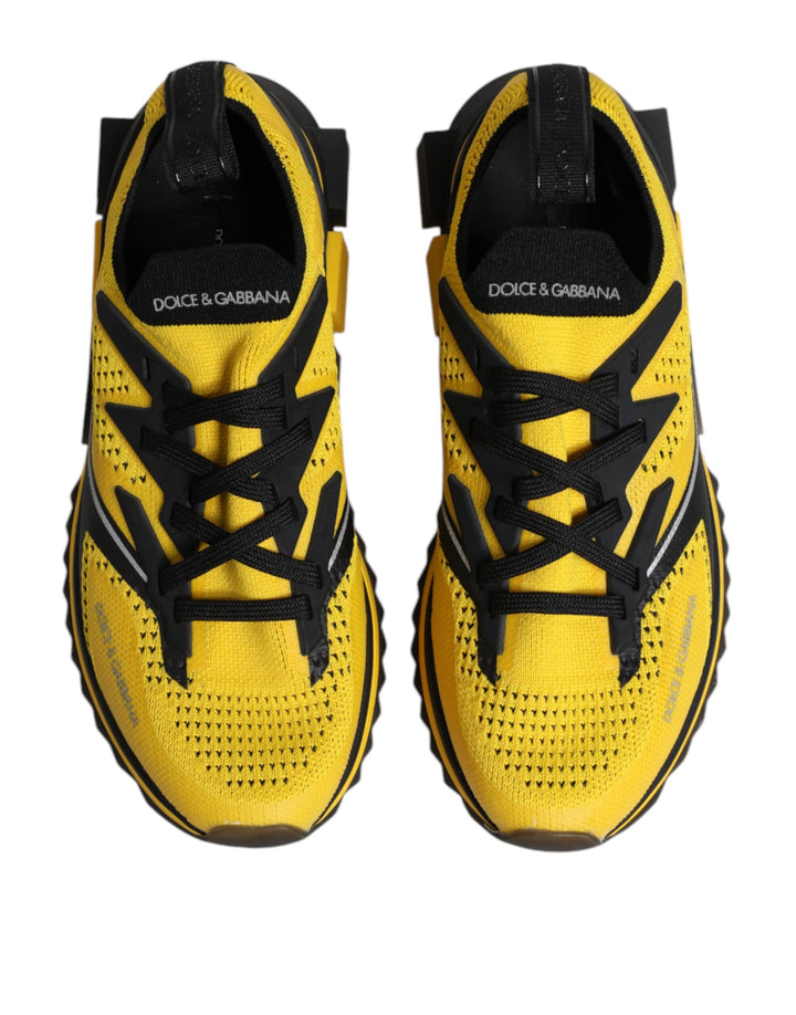 Dolce &amp; Gabbana Sample Sale Dolce &amp; Gabbana Yellow SORRENTO Sport Stretch Sneakers Shoes - | Designer outlet