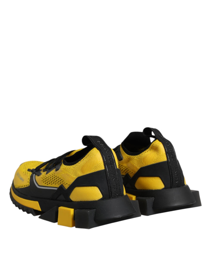 Dolce &amp; Gabbana Sample Sale Dolce &amp; Gabbana Yellow SORRENTO Sport Stretch Sneakers Shoes - | Designer outlet