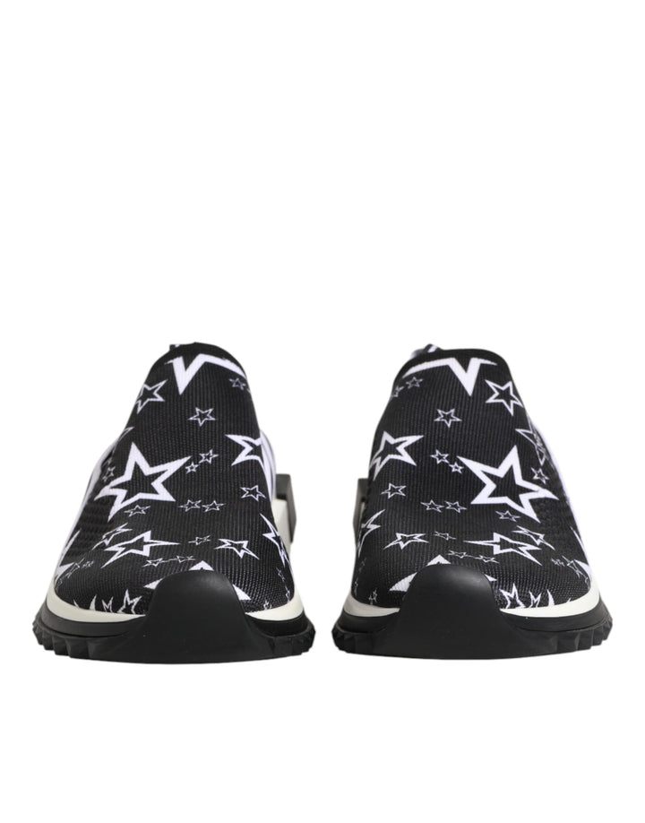 Dolce &amp; Gabbana Black White Sorrento Low Top Sneakers Shoes by Dolce &amp; Gabbana outlet now on sale