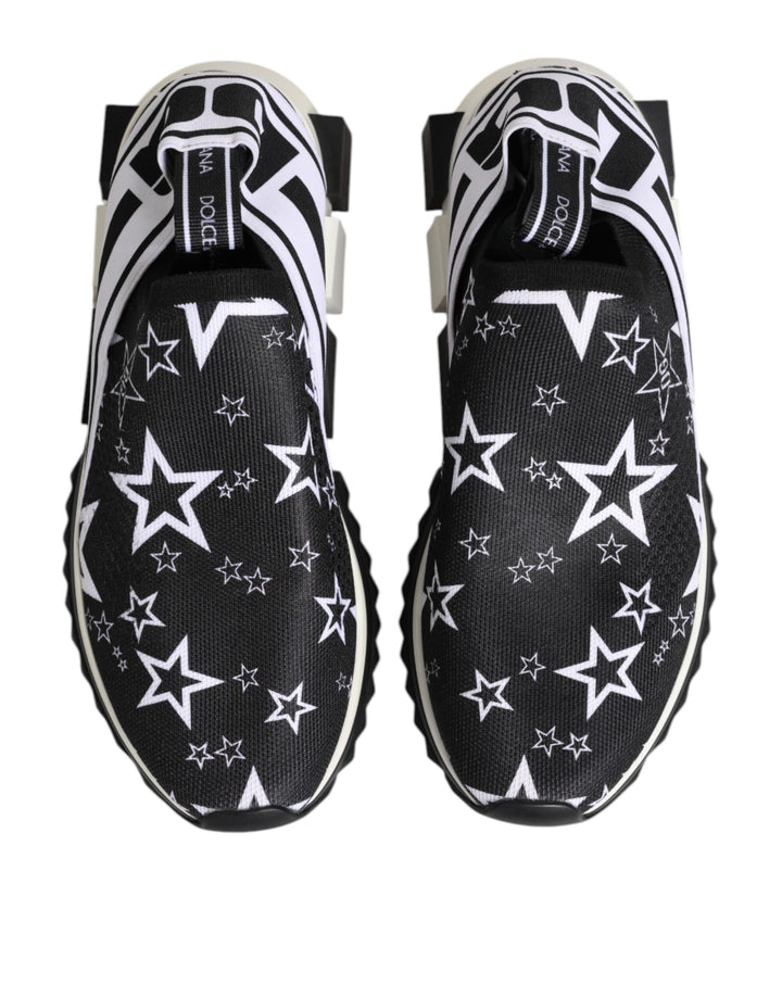 Dolce &amp; Gabbana Black White Sorrento Low Top Sneakers Shoes by Dolce &amp; Gabbana outlet now on sale