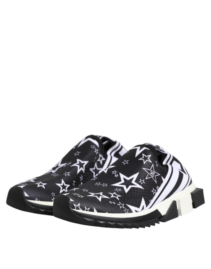 Dolce &amp; Gabbana Black White Sorrento Low Top Sneakers Shoes by Dolce &amp; Gabbana outlet now on sale